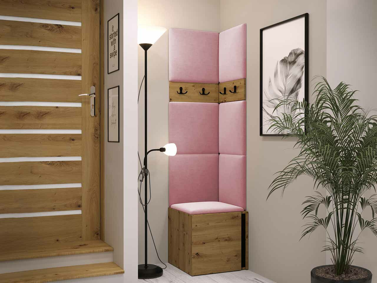 Priekšnama komplekts Hartford 347 (Artisan ozols + Melns)