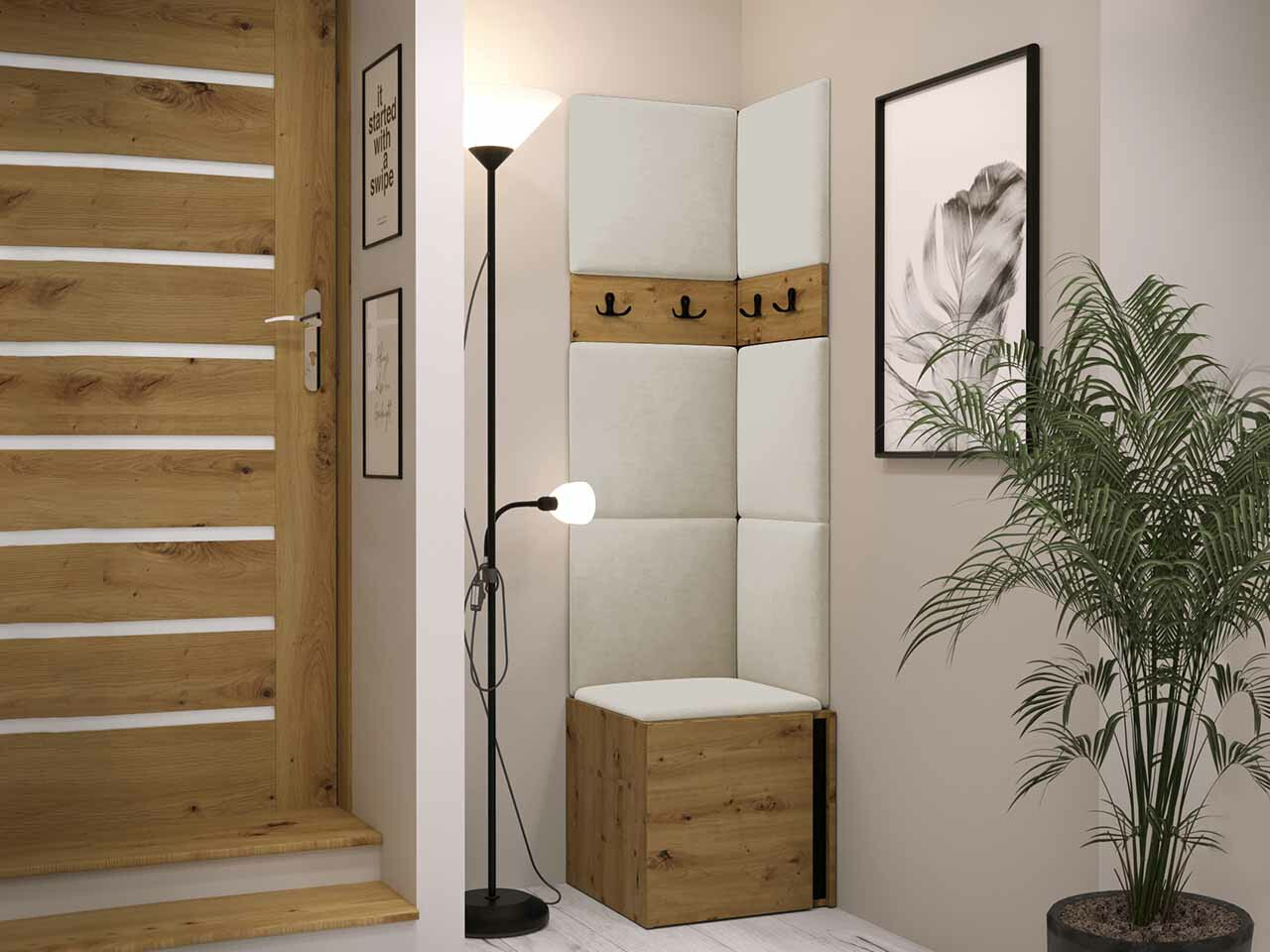 Priekšnama komplekts Hartford 347 (Artisan ozols + Melns)