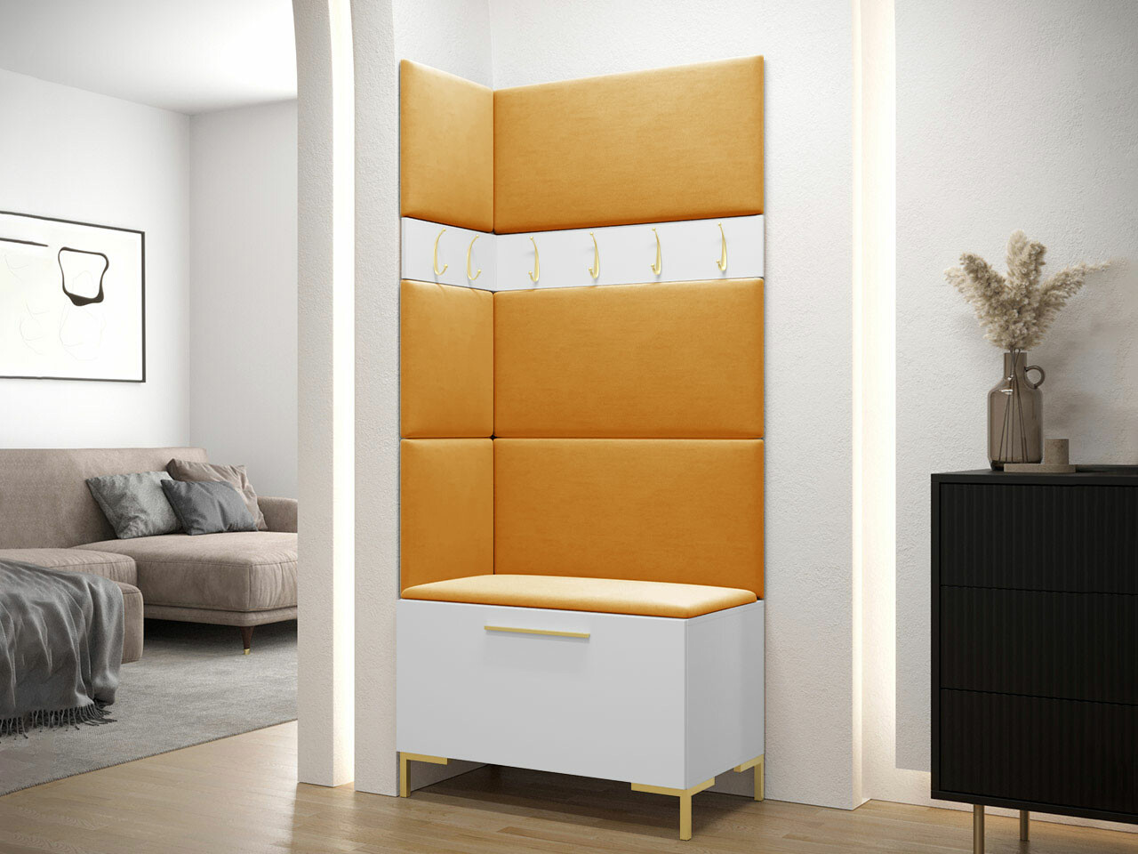 Priekšnama komplekts Tivsoa 103 (Balts)