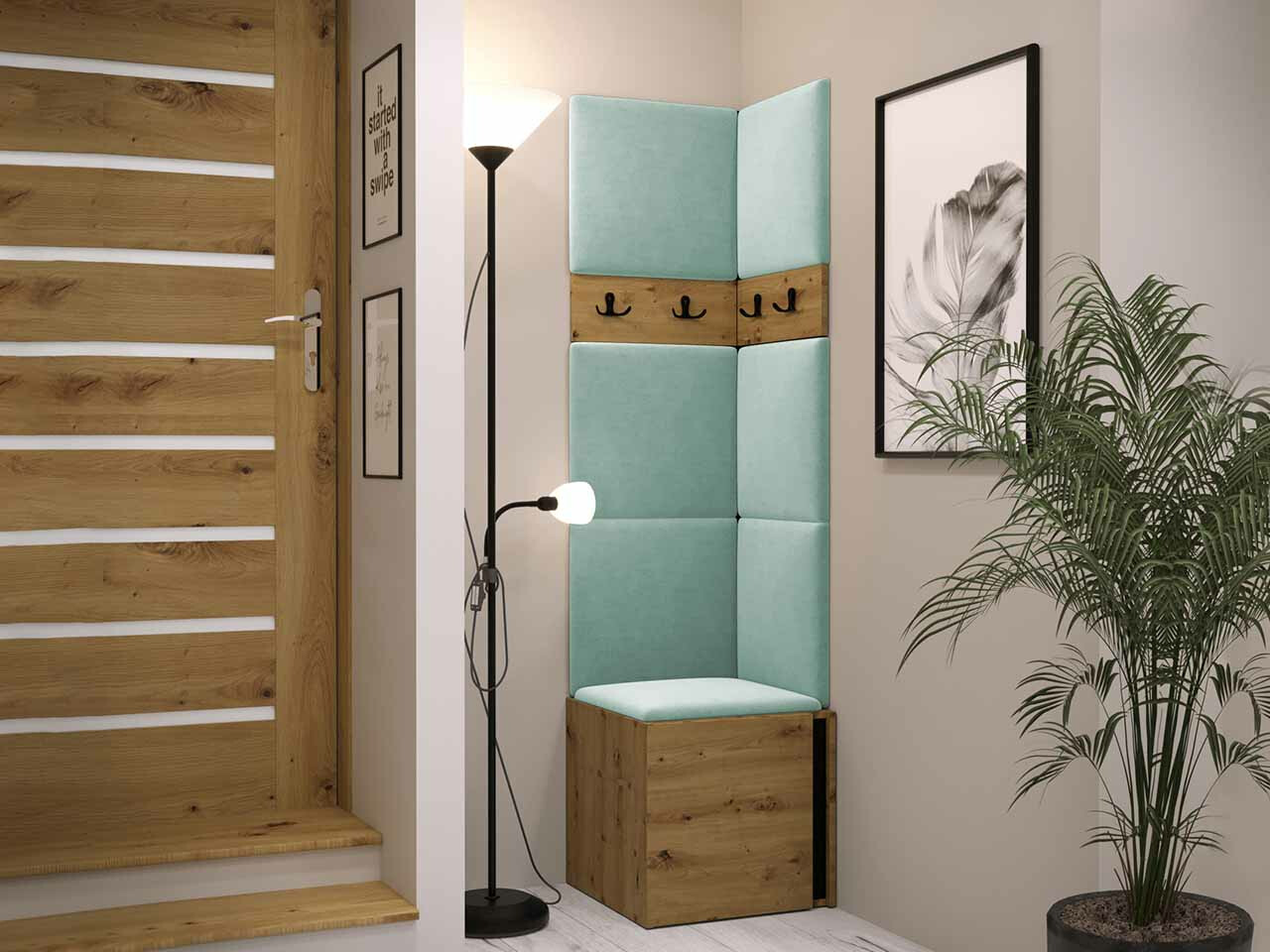 Прихожая Hartford 347 (Artisan дуб + Чёрный)