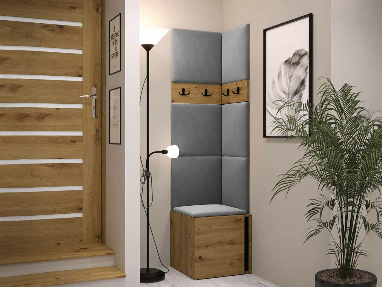 Прихожая Hartford 347 (Artisan дуб + Чёрный)