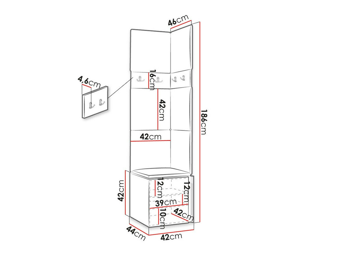 Прихожая Hartford 347 (Белый)
