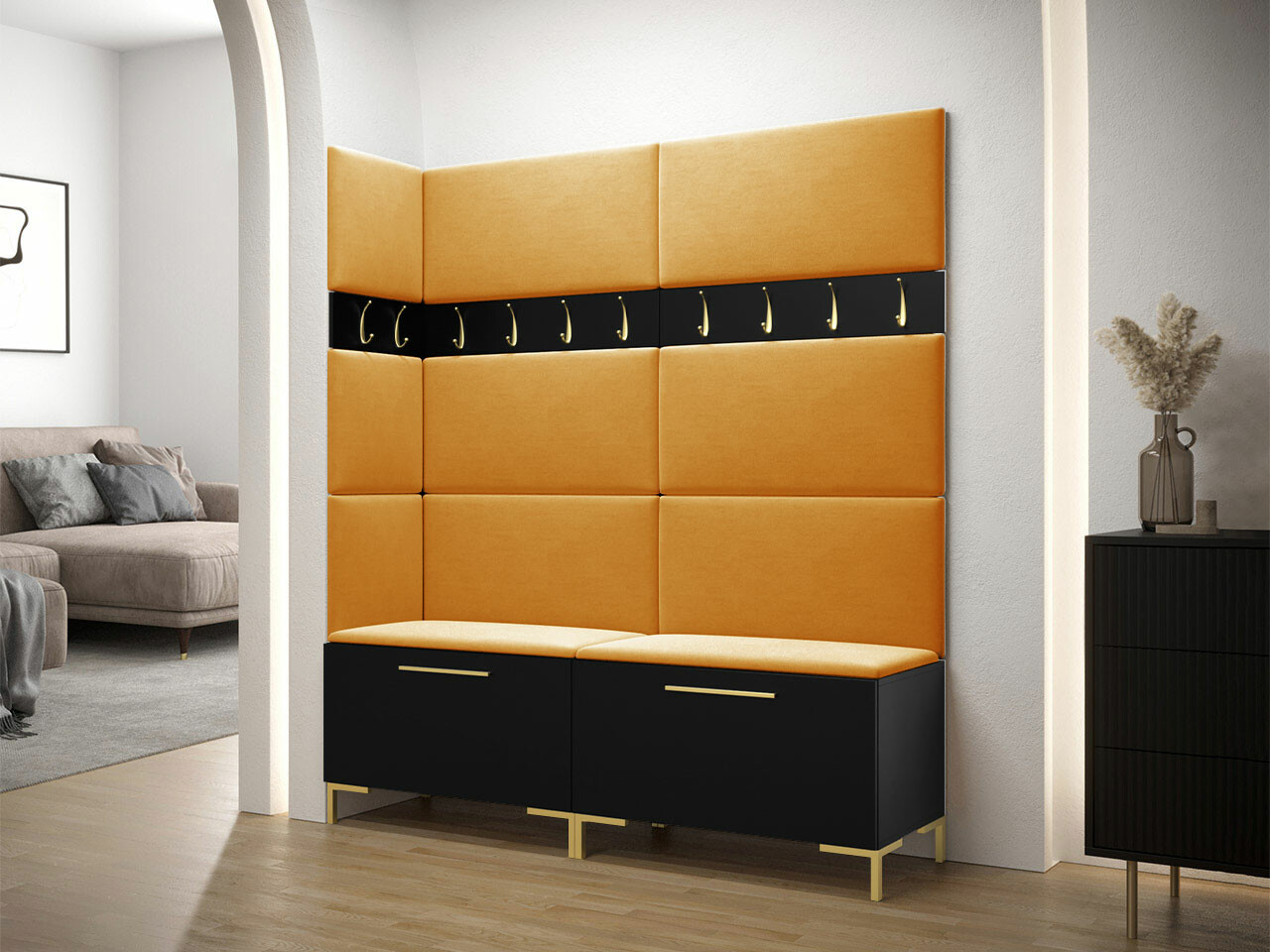 Прихожая Tivsoa 104 (Чёрный)