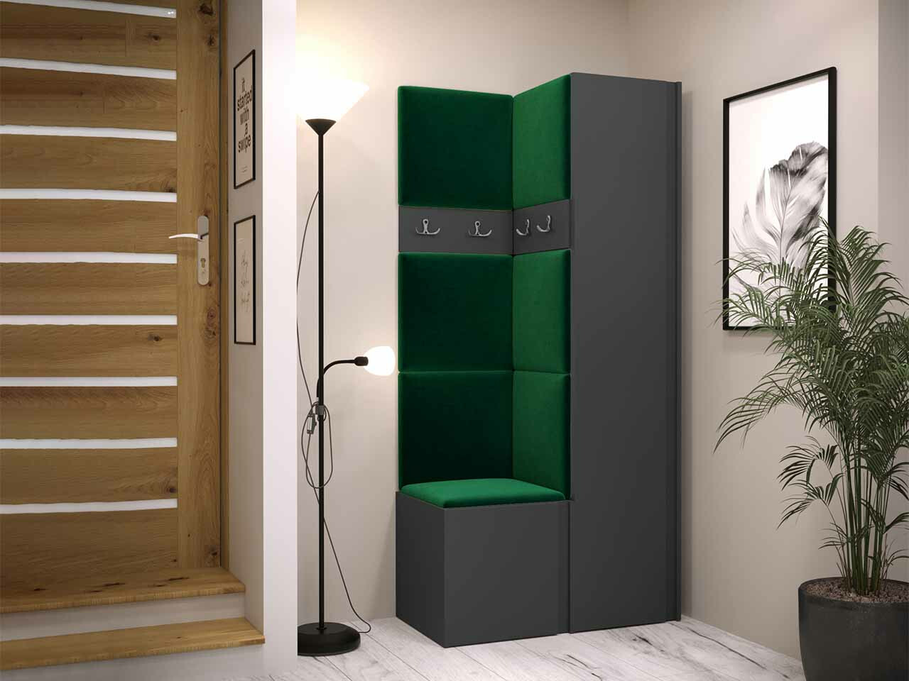 Priekšnama komplekts Hartford 348 (Grafīts)