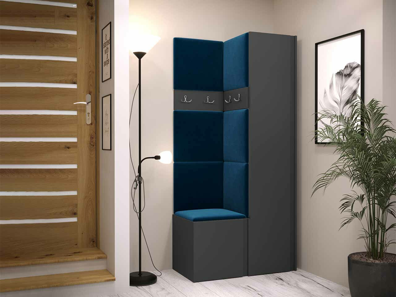 Прихожая Hartford 348 (Графит)