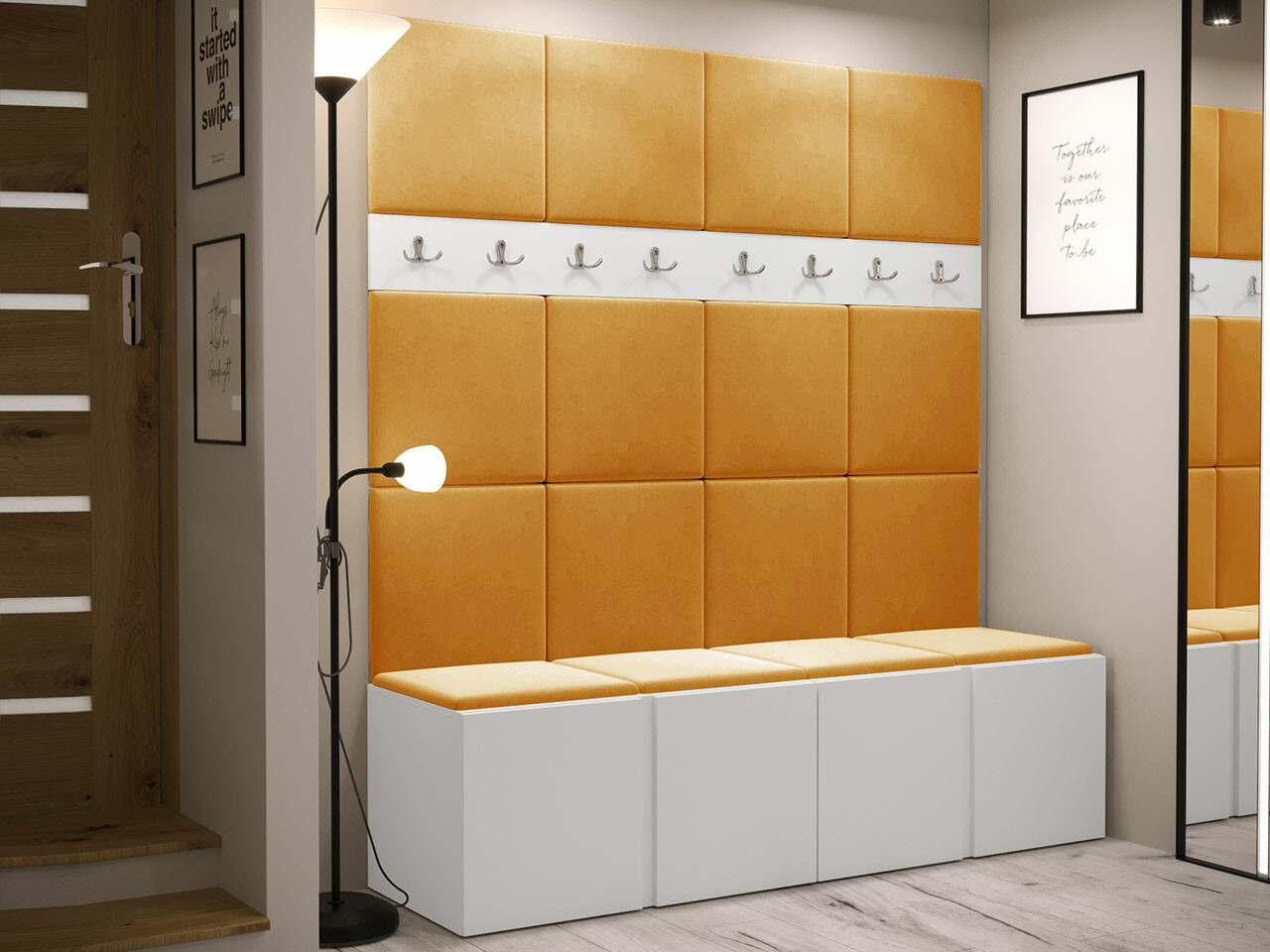 Priekšnama komplekts Hartford 268 (Balts)