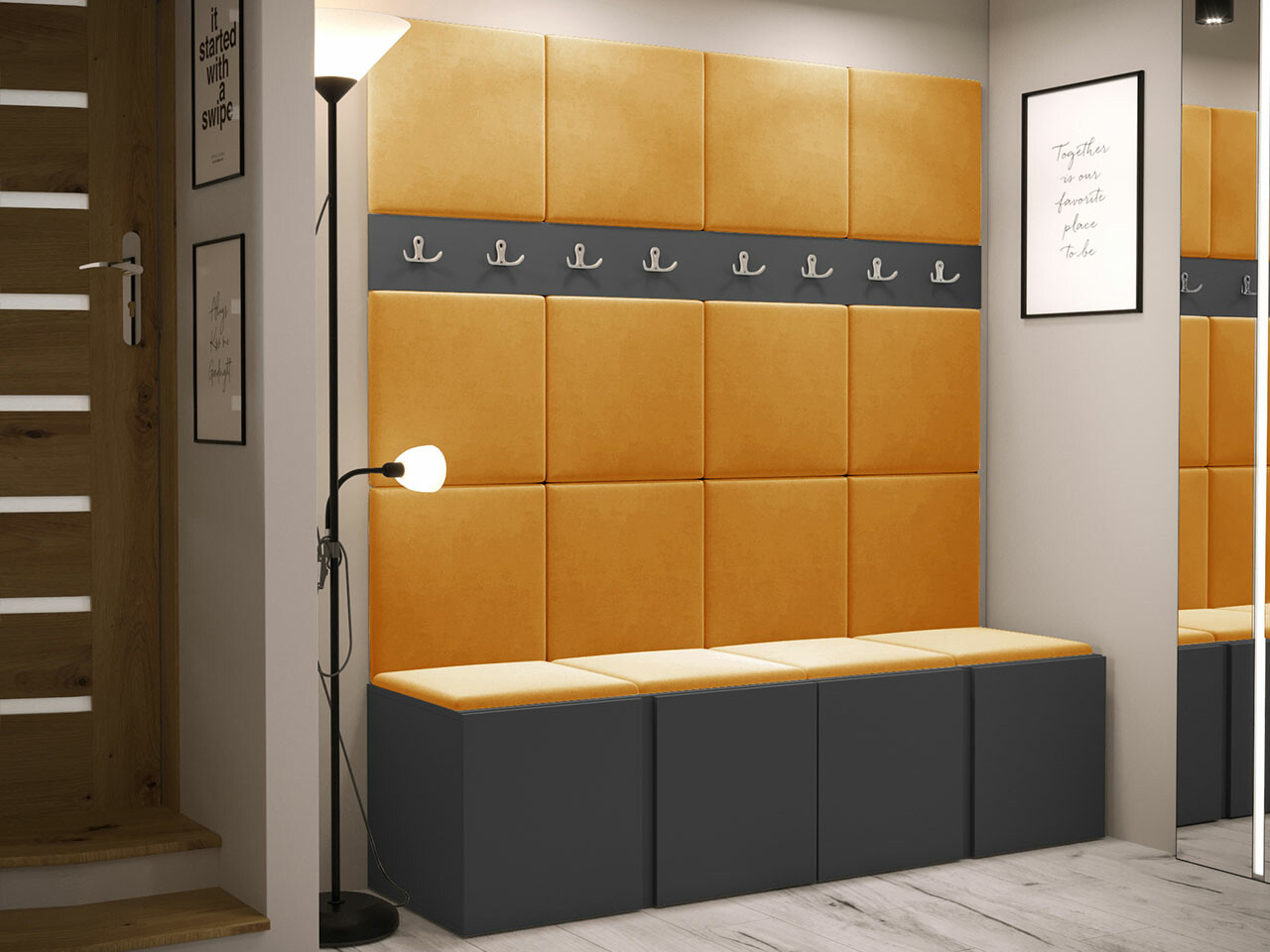 Priekšnama komplekts Hartford 268 (Grafīts)