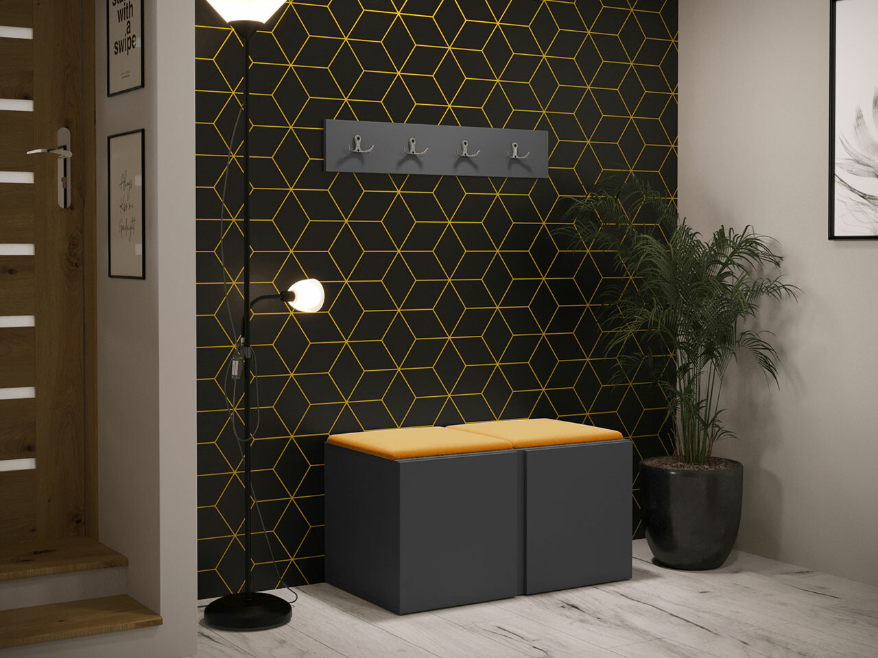 Priekšnama komplekts Hartford 275 (Grafīts)