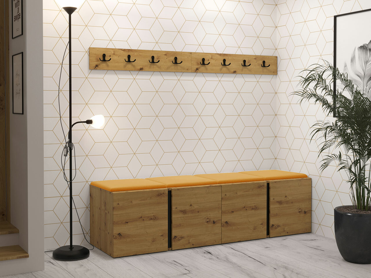 Priekšnama komplekts Hartford 276 (Artisan ozols)