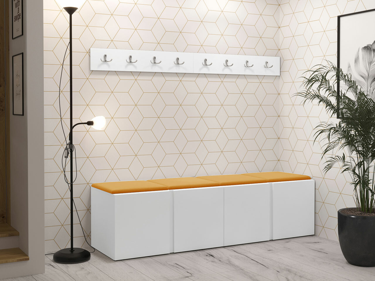 Priekšnama komplekts Hartford 276 (Balts)