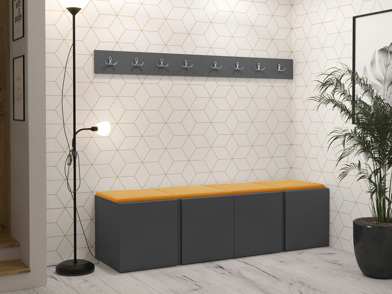 Priekšnama komplekts Hartford 276 (Grafīts)