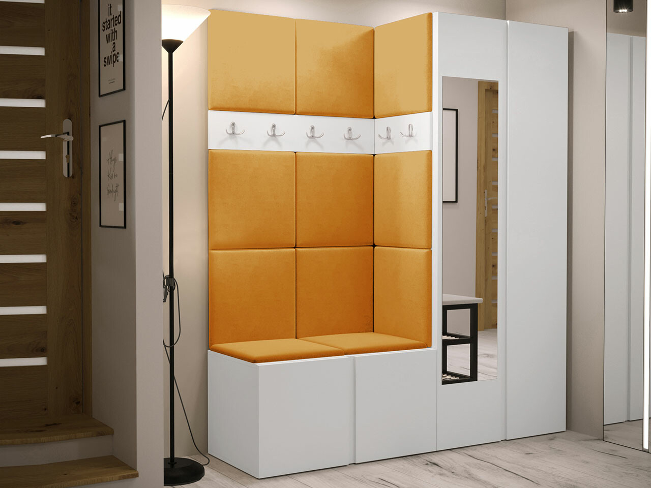 Priekšnama komplekts Hartford 278 (Balts)