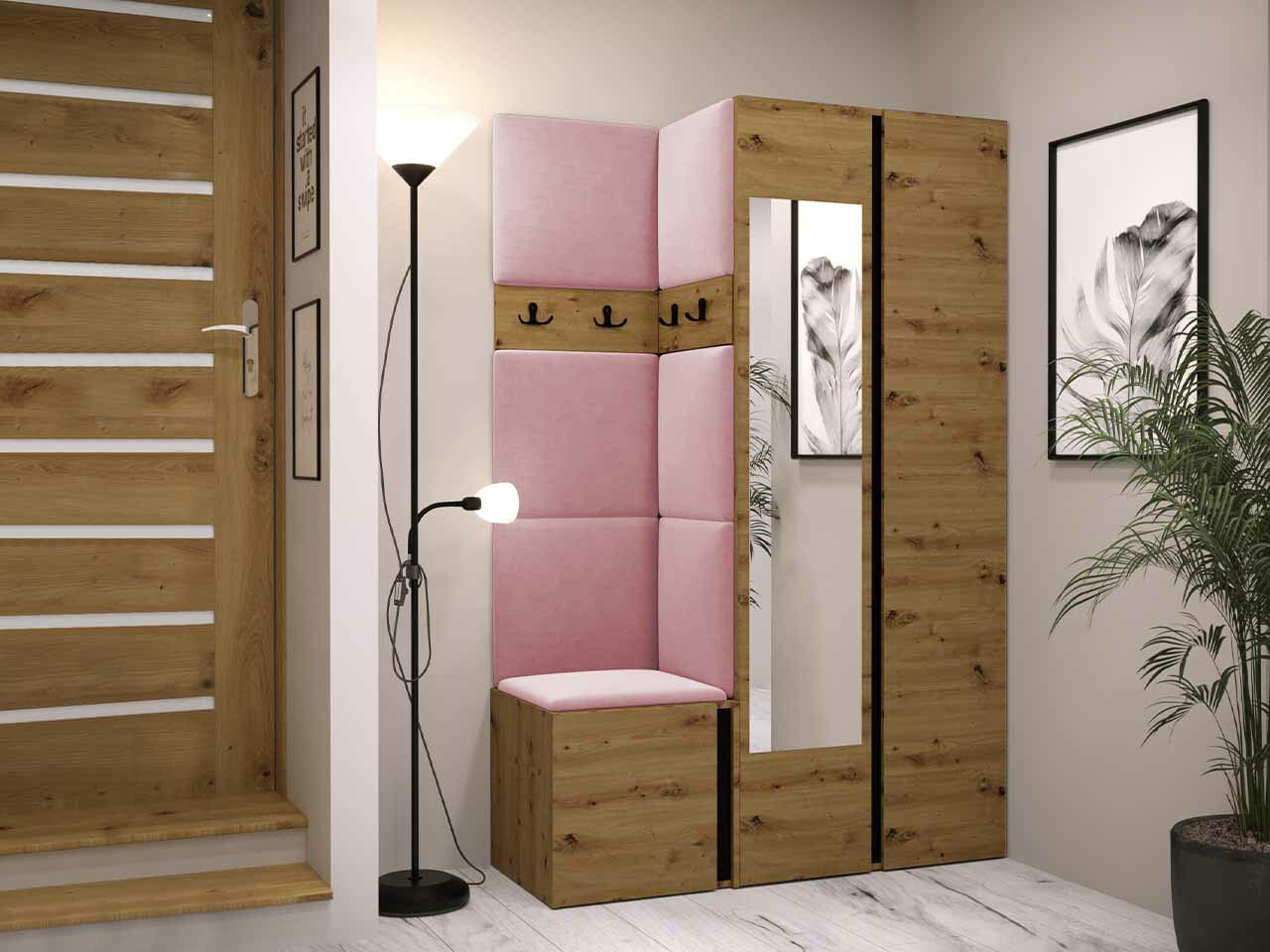 Priekšnama komplekts Hartford 350 (Artisan ozols + Melns)