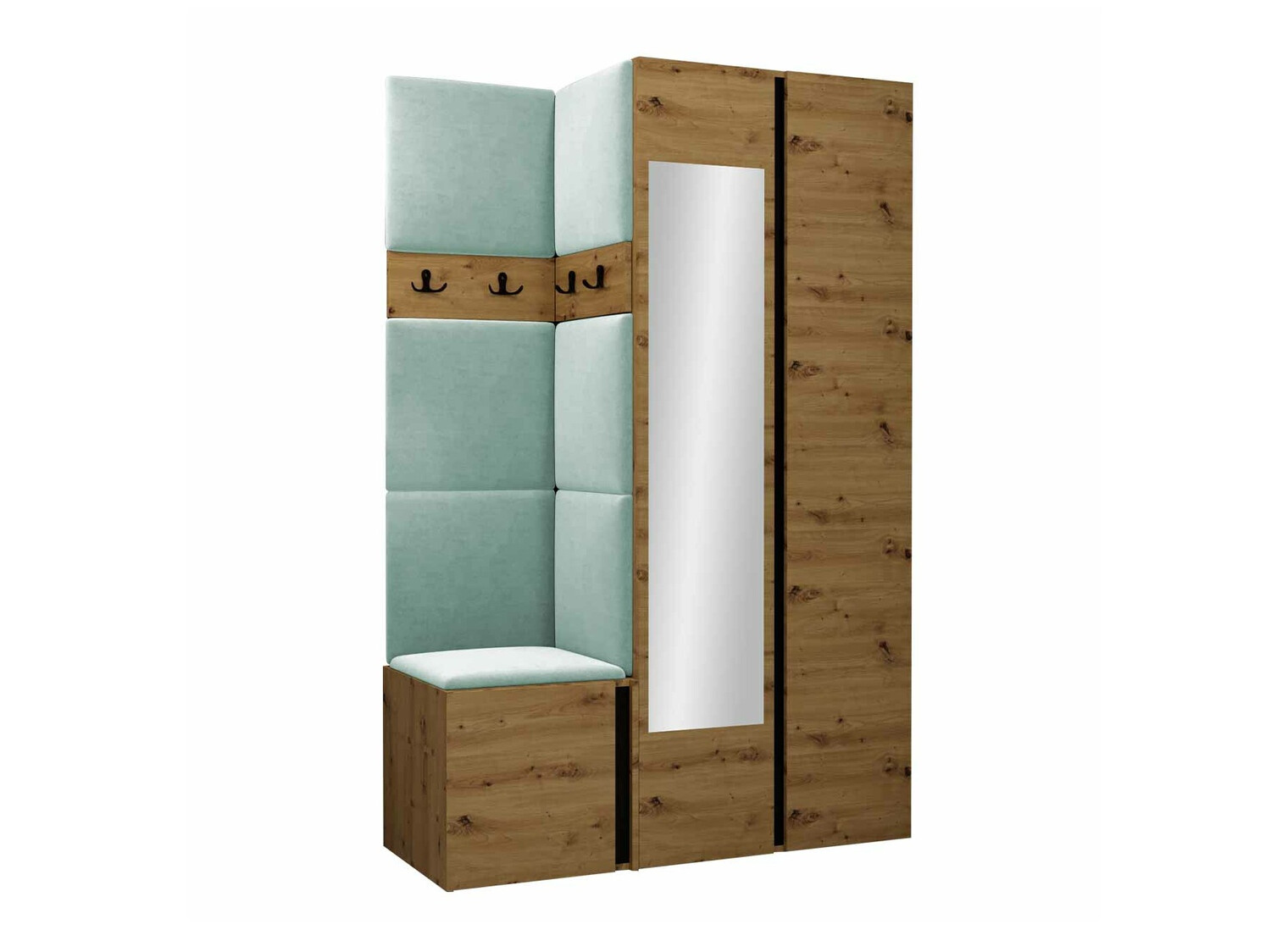 Priekšnama komplekts Hartford 350 (Artisan ozols + Melns)