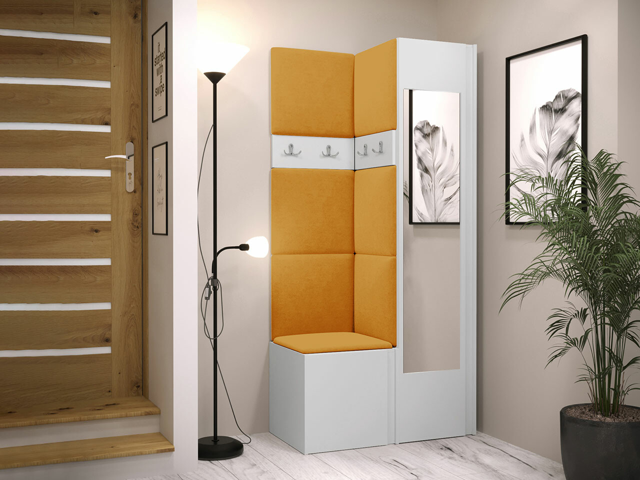 Priekšnama komplekts Hartford 354 (Balts)