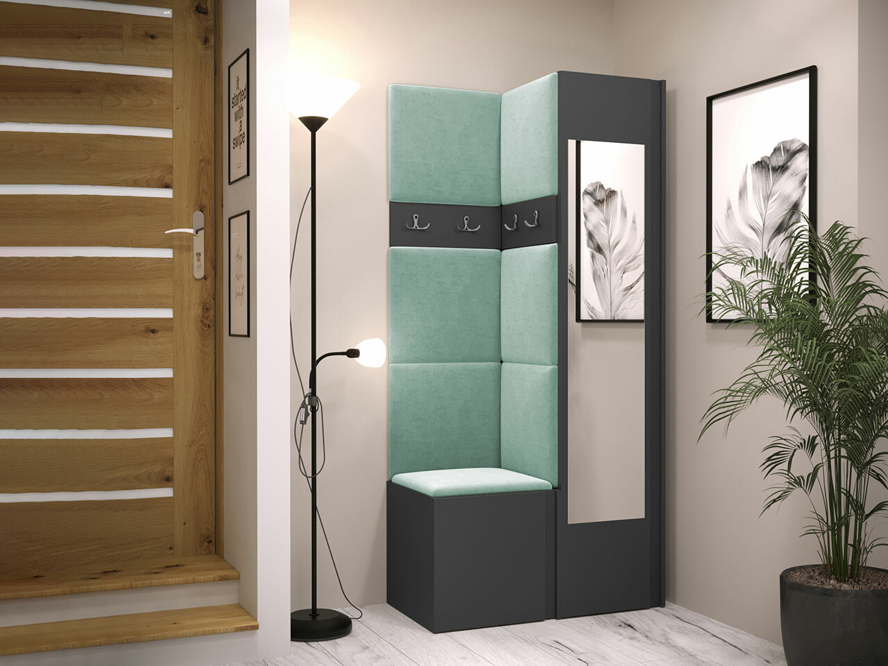 Priekšnama komplekts Hartford 354 (Grafīts)