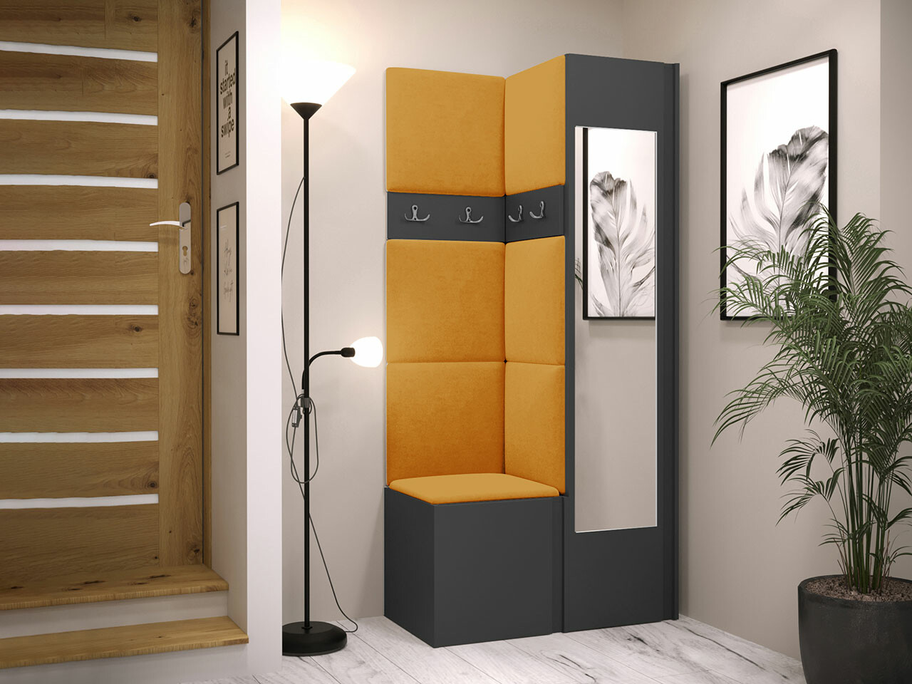 Priekšnama komplekts Hartford 354 (Grafīts)