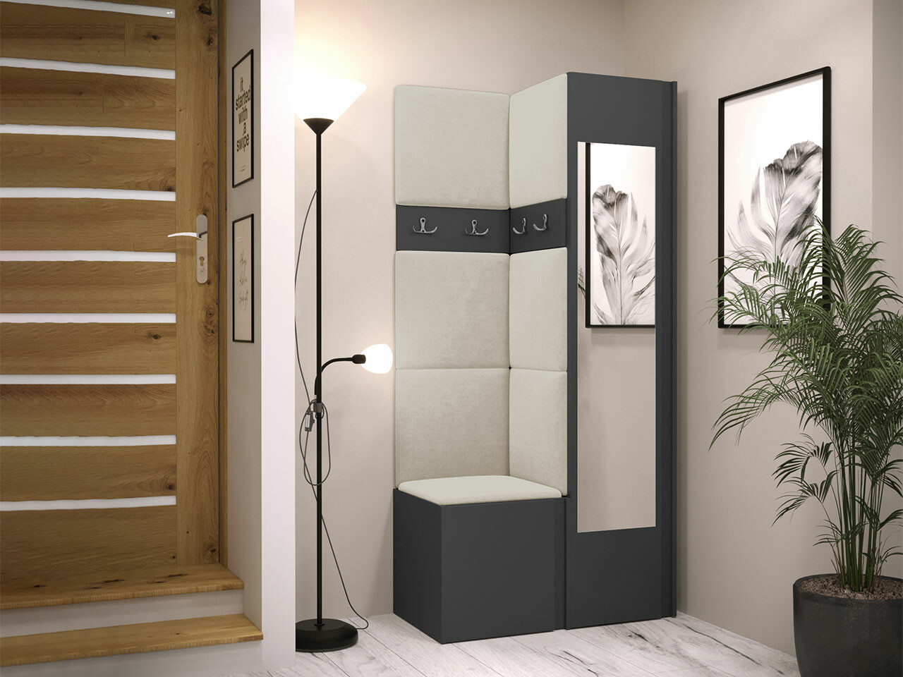 Прихожая Hartford 354 (Графит)