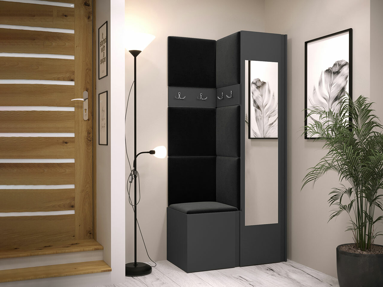 Прихожая Hartford 354 (Графит)