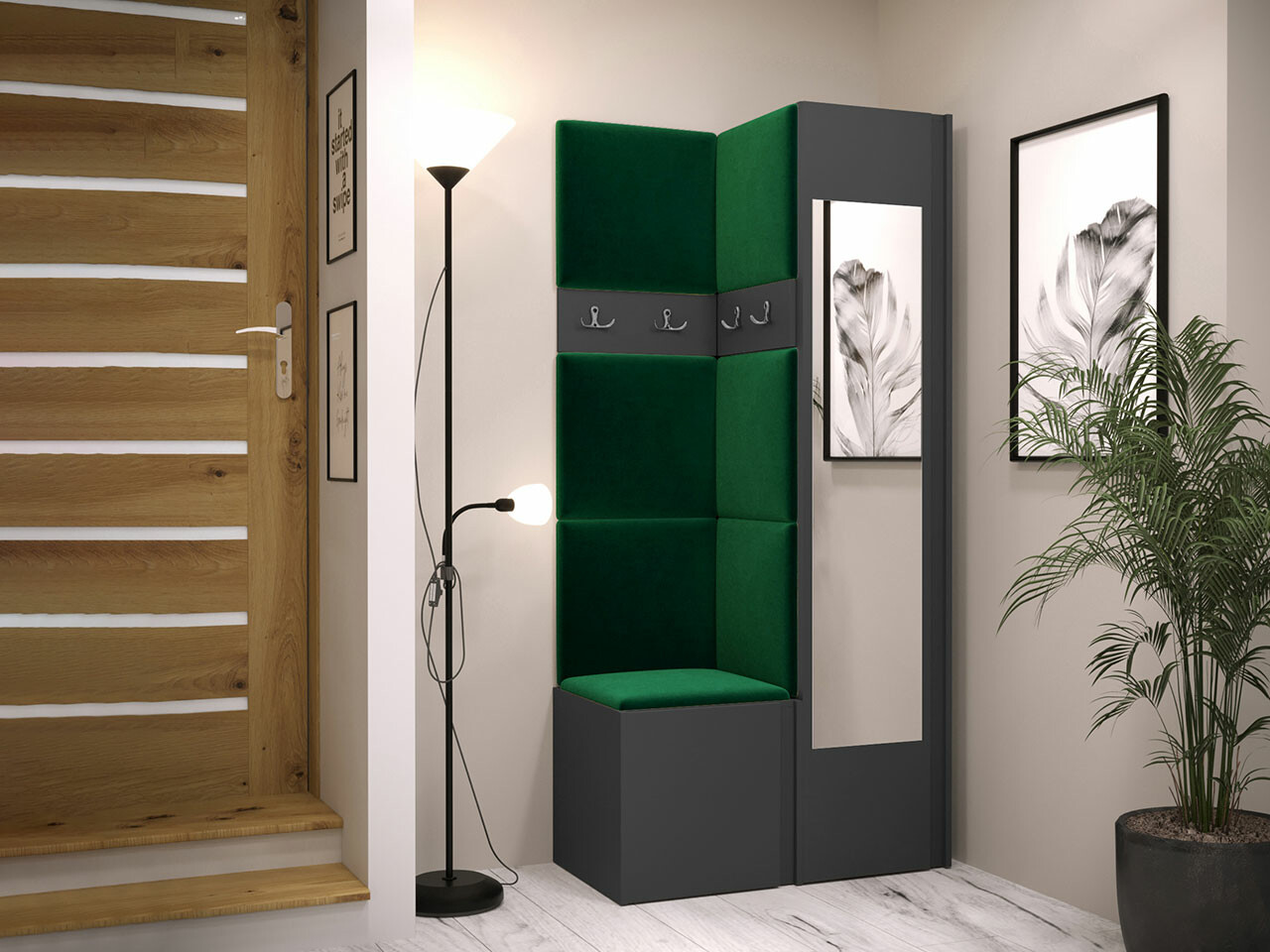 Прихожая Hartford 354 (Графит)