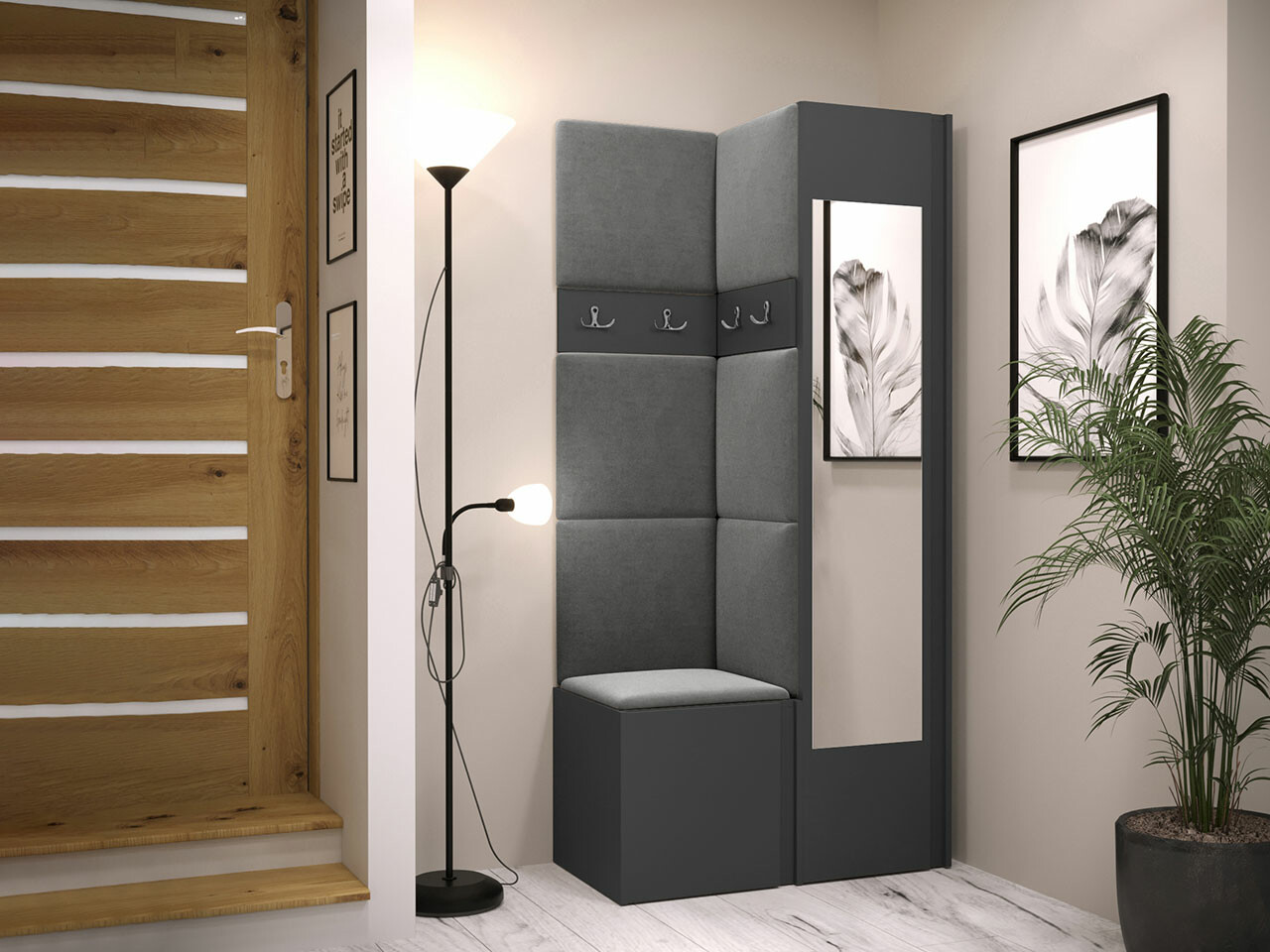 Прихожая Hartford 354 (Графит)