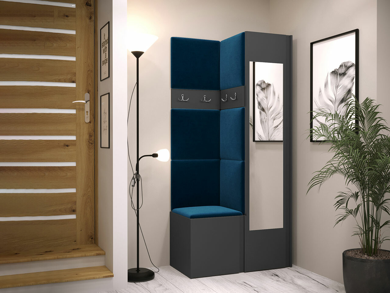 Прихожая Hartford 354 (Графит)