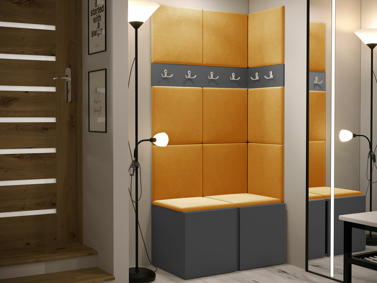 Priekšnama komplekts Hartford 264 (Grafīts)