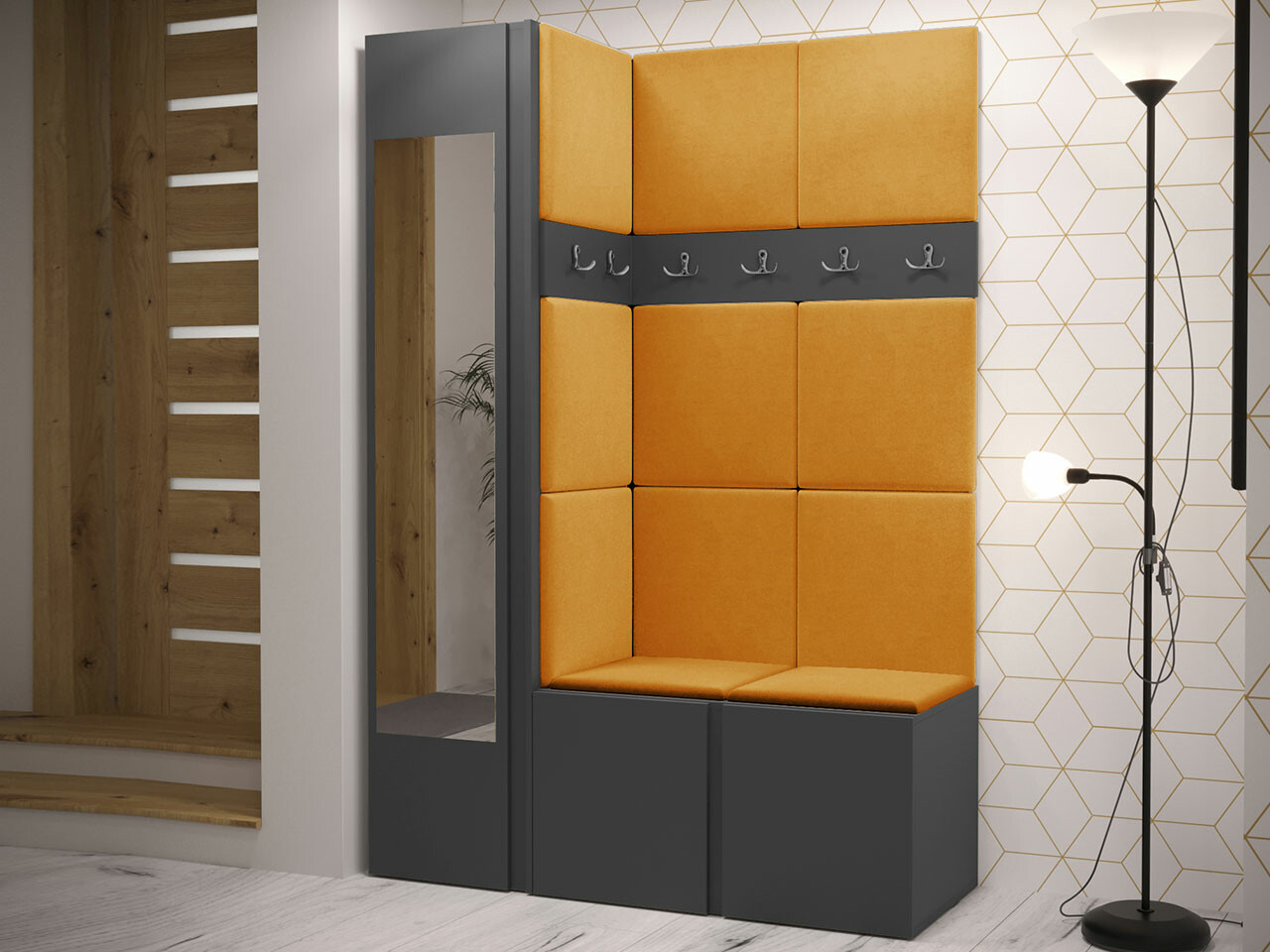 Priekšnama komplekts Hartford 277 (Grafīts)