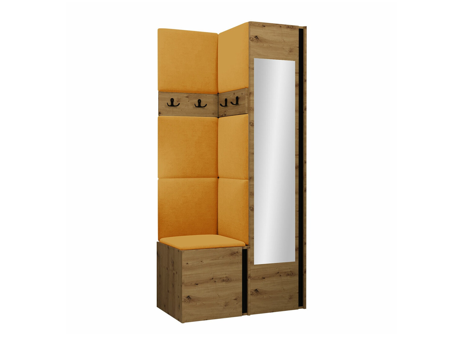 Priekšnama komplekts Hartford 354 (Artisan ozols + Melns)