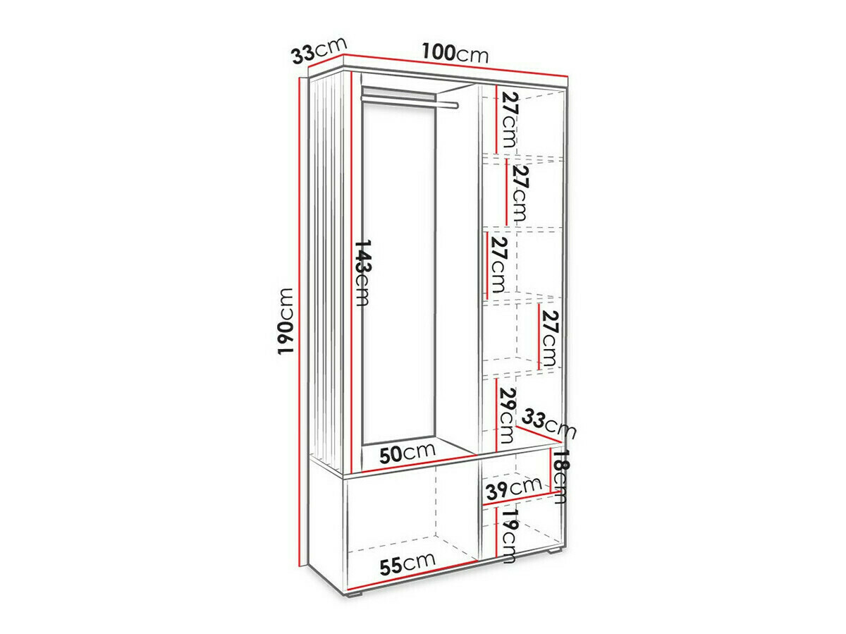 Priekšnama komplekts Stanton 145 (Artisan ozols + Melns)