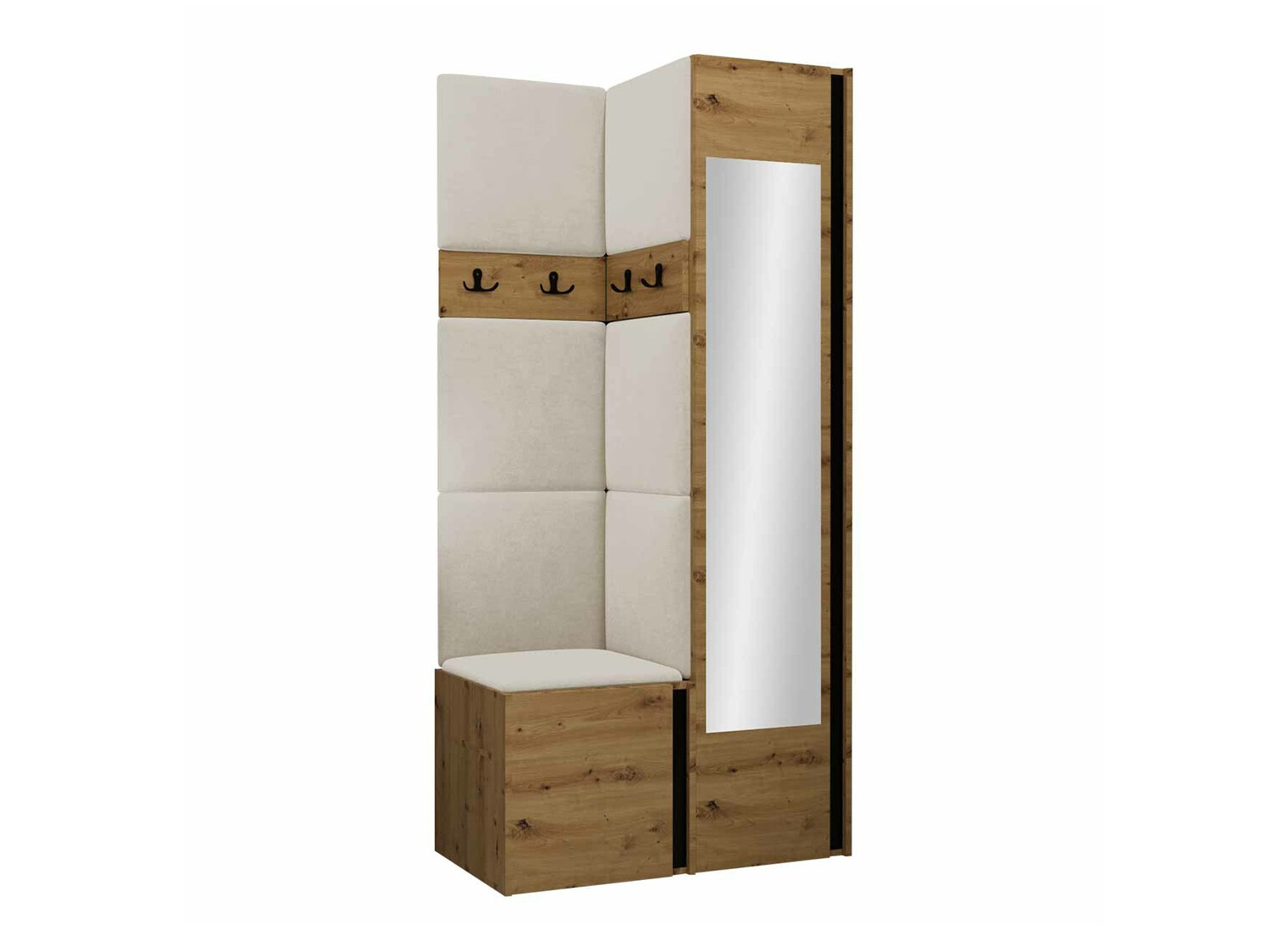 Прихожая Hartford 354 (Artisan дуб + Чёрный)