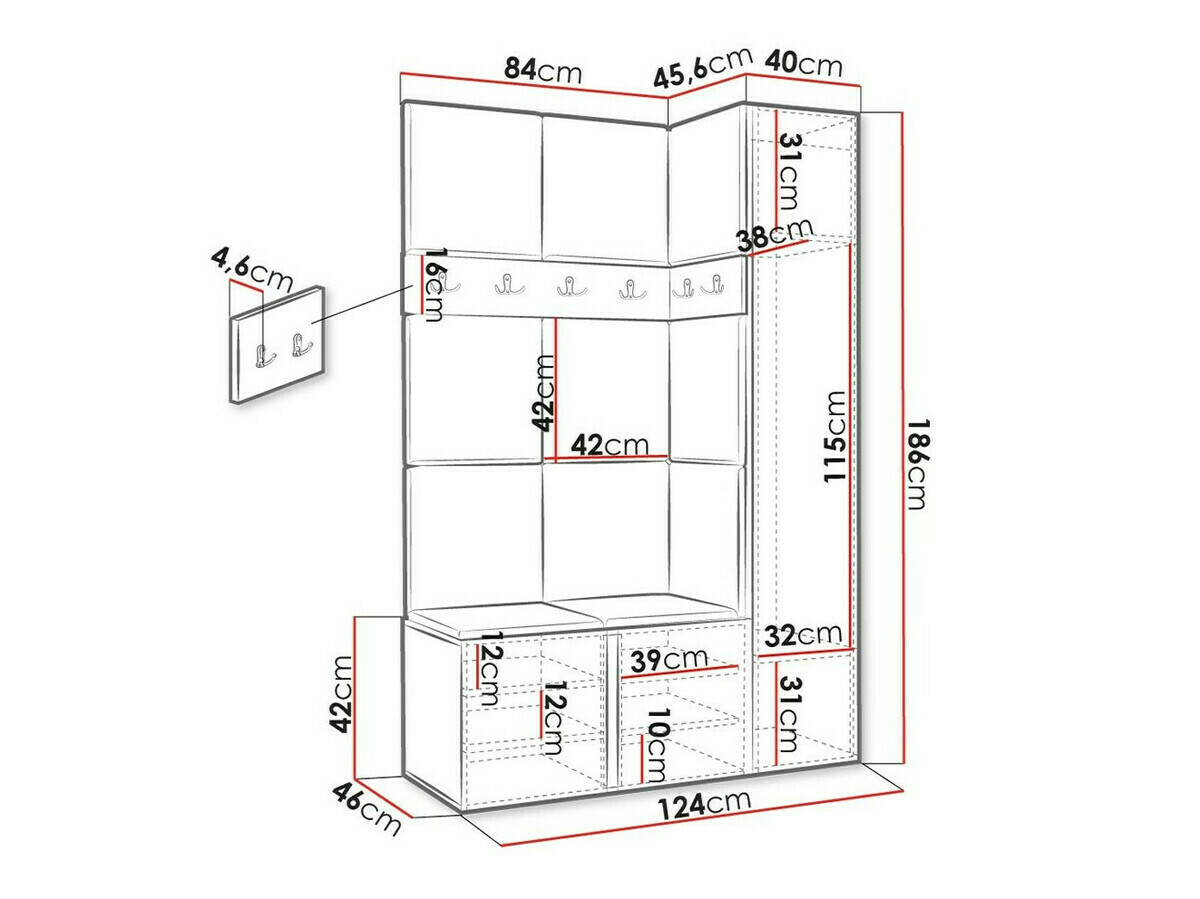 Прихожая Hartford 471 (Белый)