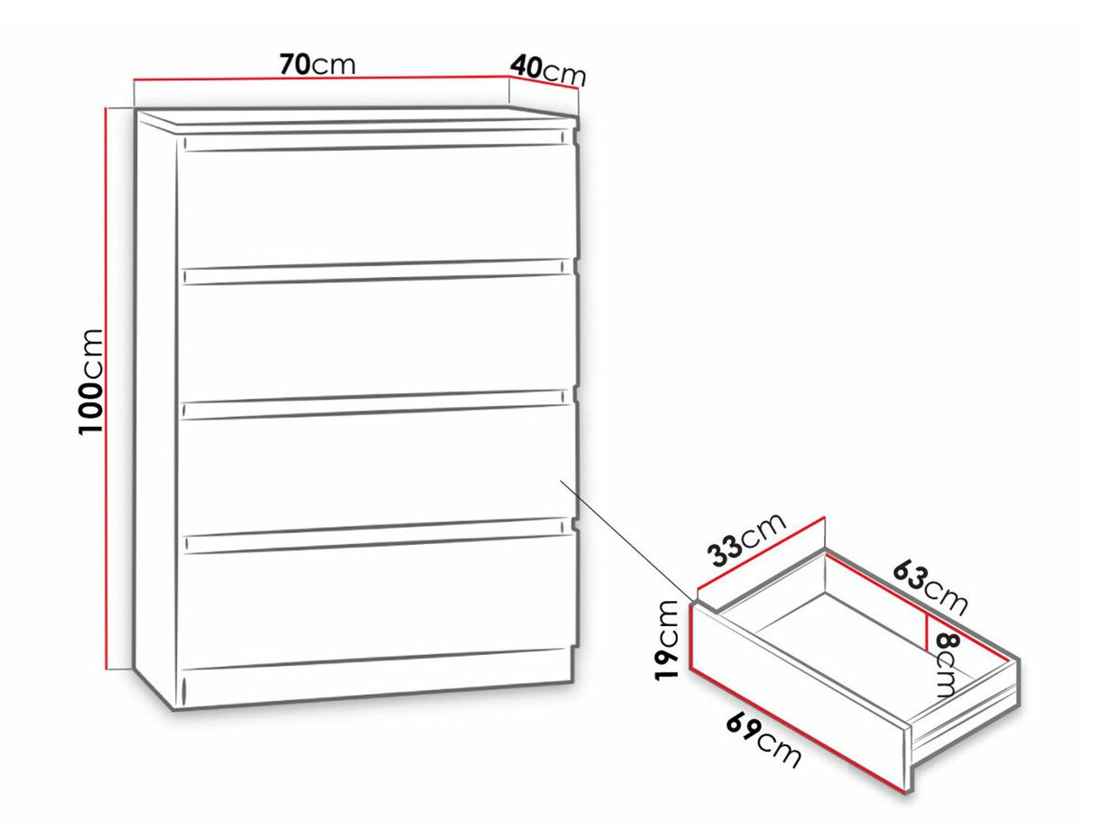 Kumode Comfivo Structor I (Melns)