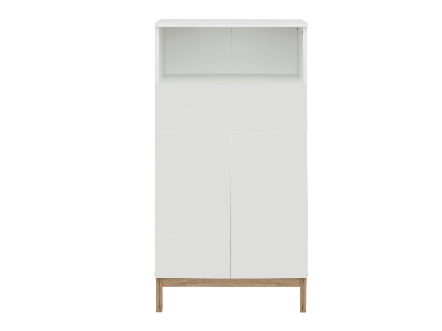 Stāvošs vannas skapītis Tolcami 104 (Balts + Ozols)