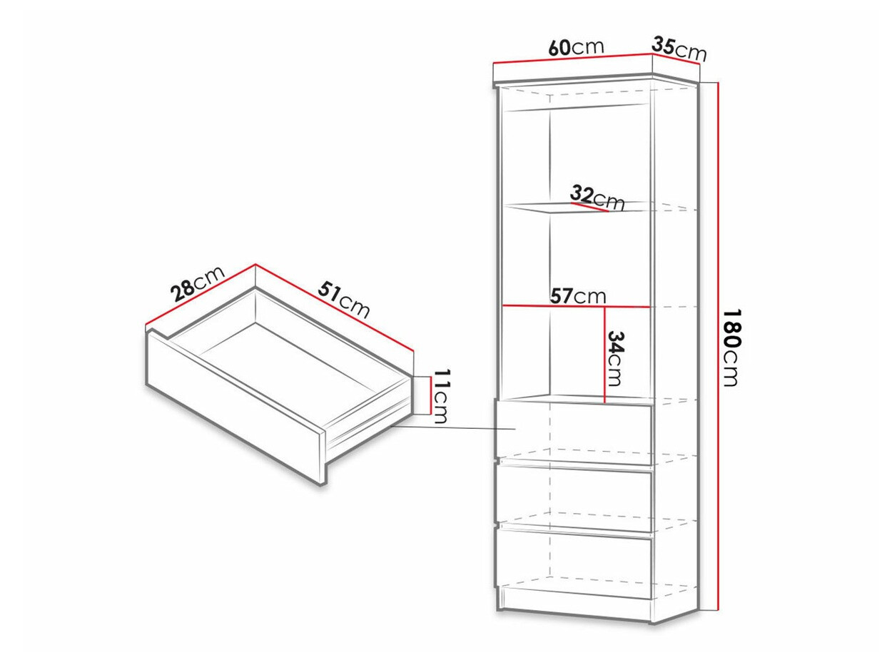 Стеллаж Comfivo 184 (Сонома Дуб)