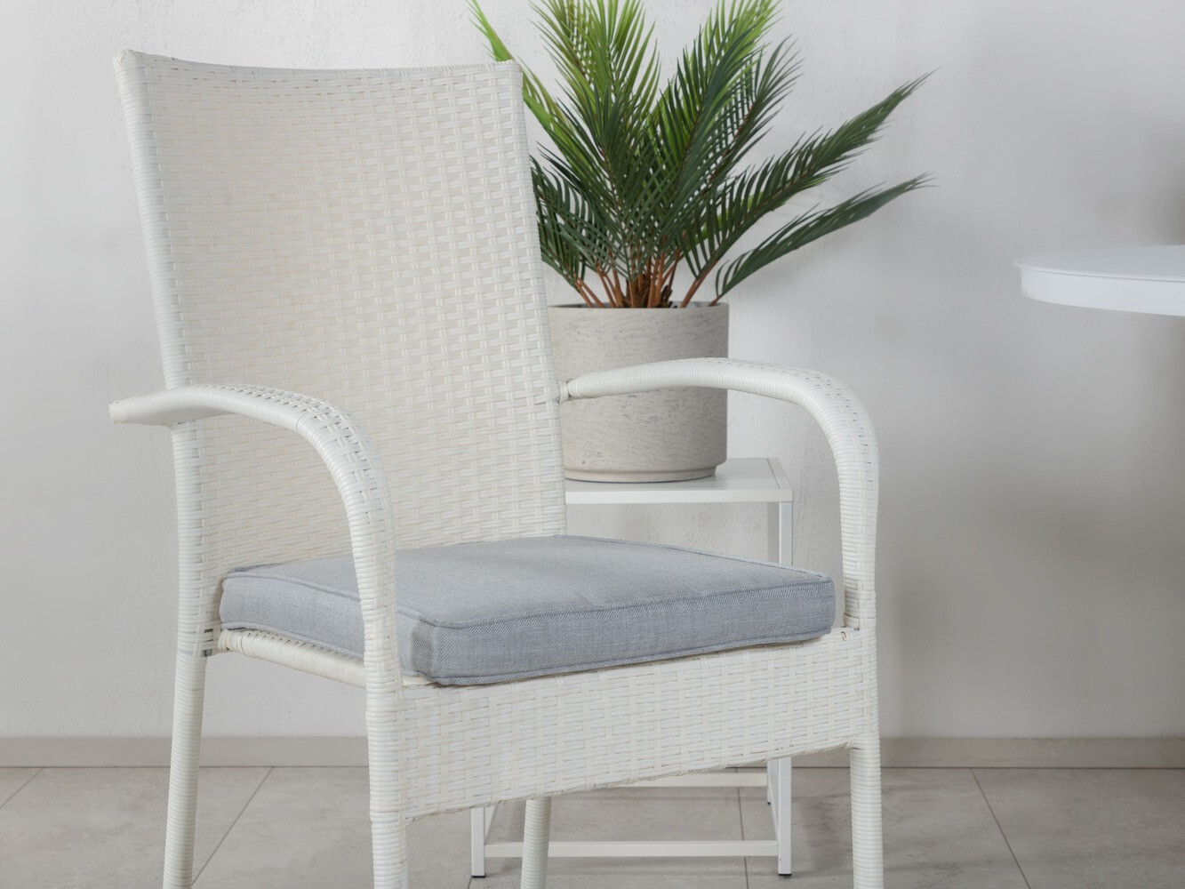 Dārza krēsls Dallas 736 (Balts)