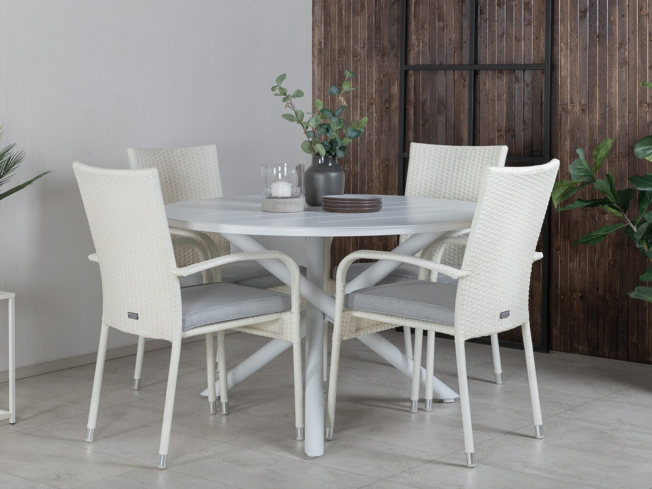 Dārza krēsls Dallas 736 (Balts)