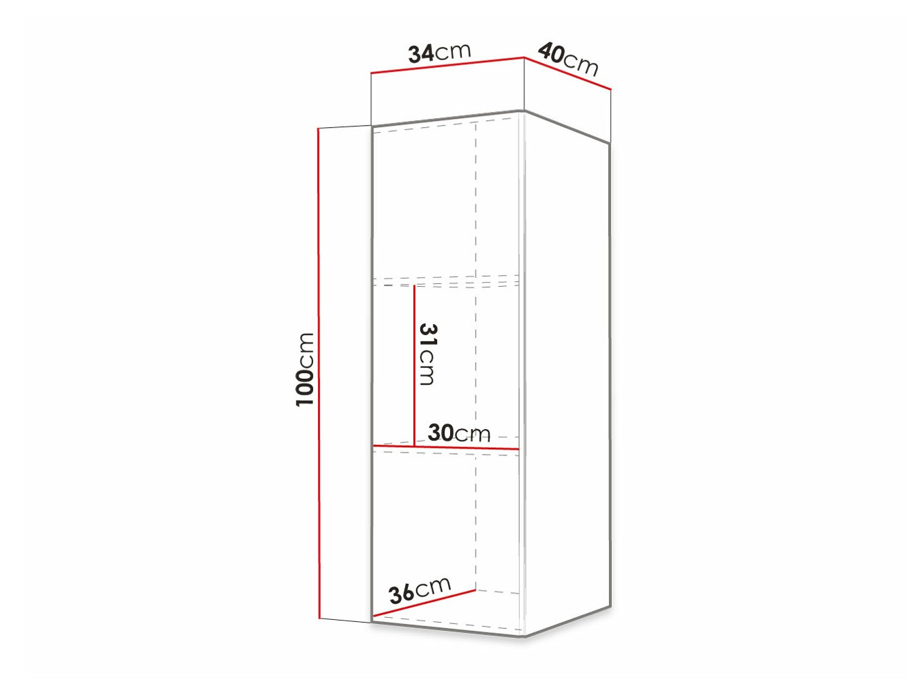 Piekarams skapītis Ferfere 107 (Melns)