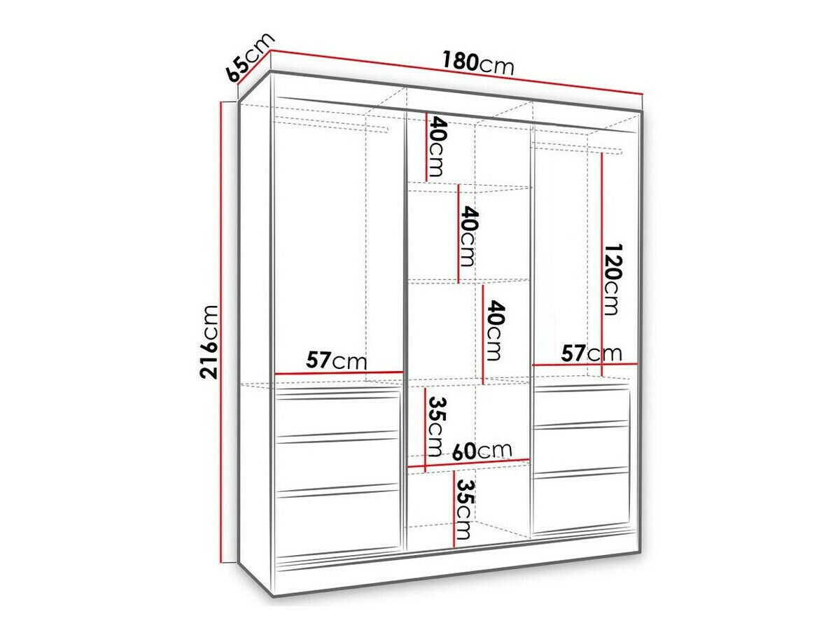 Skapis Toledo 120 (Lefkas ozols + Melns)