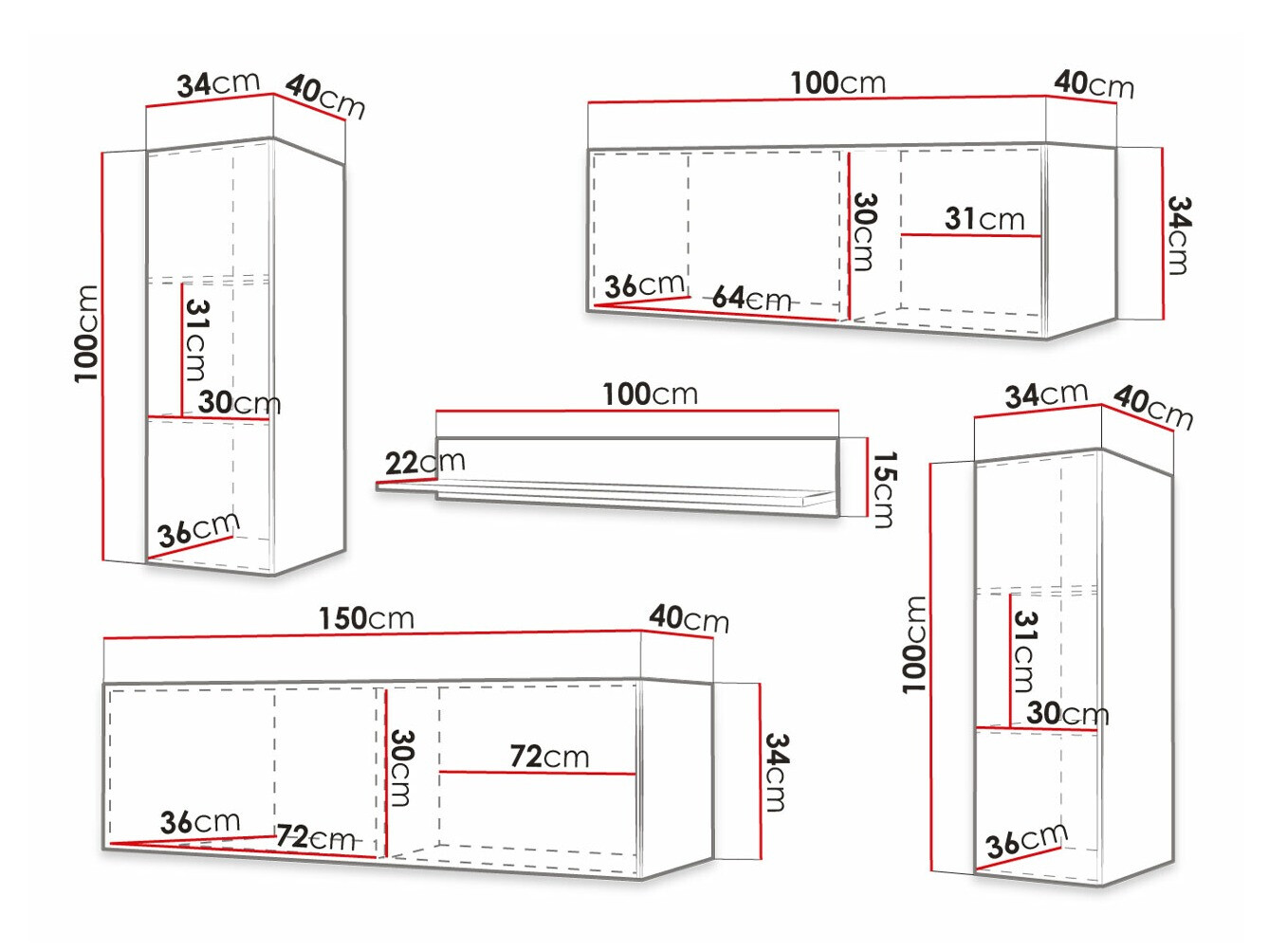 Набор для гостиной Elblaru 108 (Чёрный)