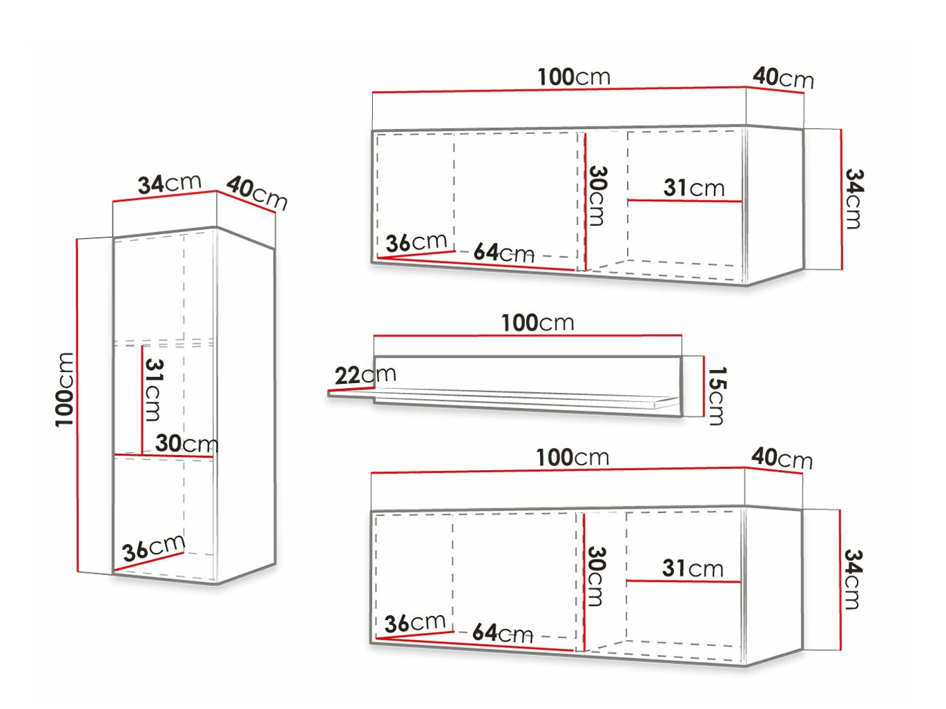 Набор для гостиной Elblaru 109 (Чёрный)