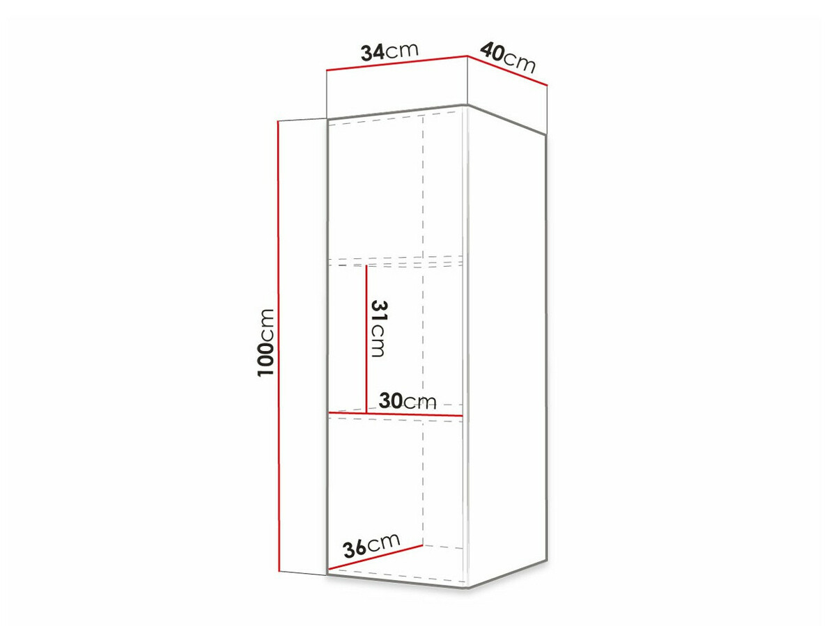 Настенные шкафы Elblaru 104 (Белый)