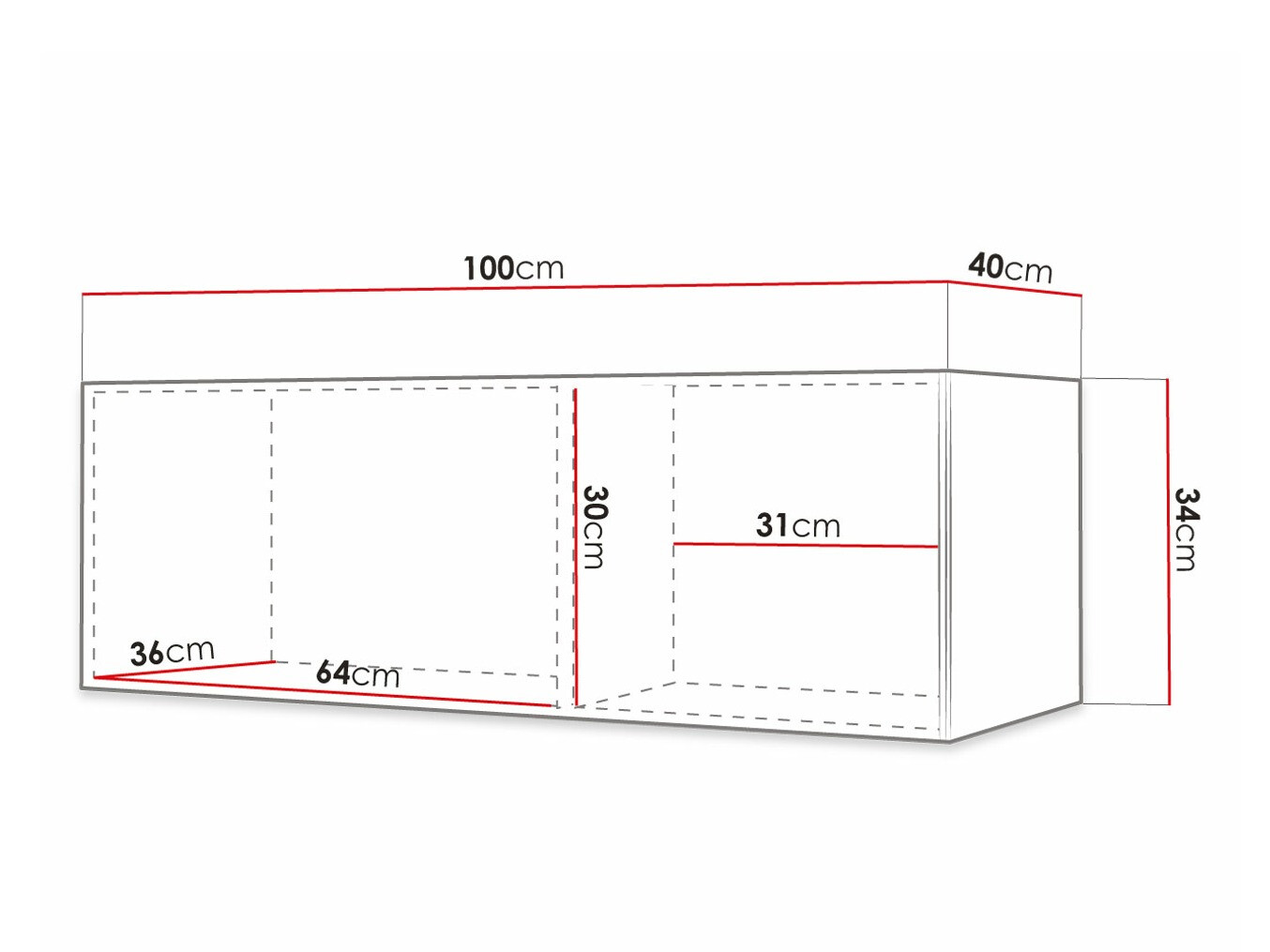 TV galds Elblaru 105 (Melns)