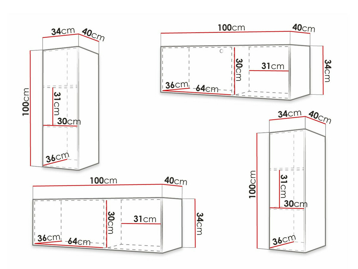 Viesistabas komplekts Anulio I (Balts)
