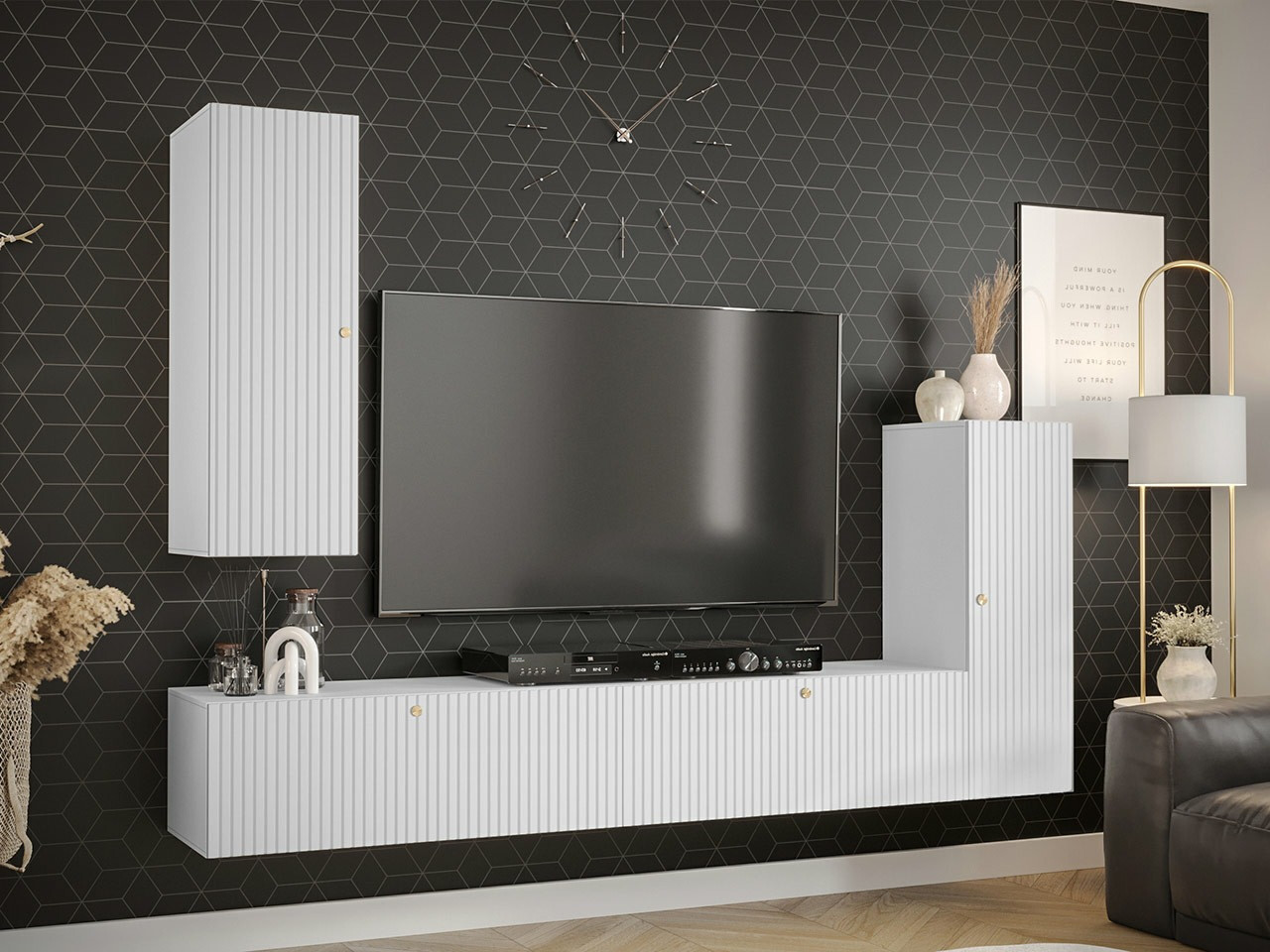 Viesistabas komplekts Elblaru 107 (Balts)