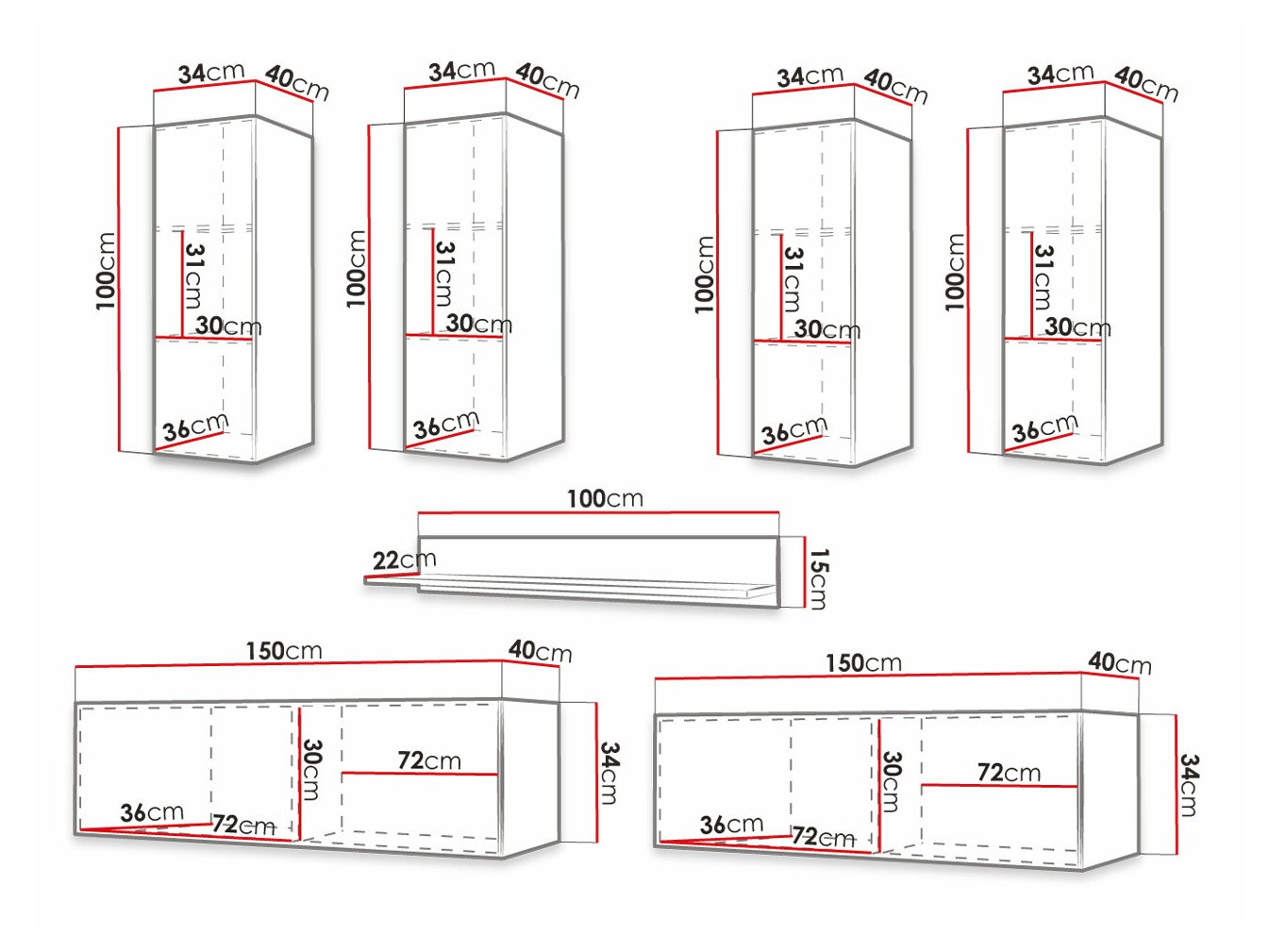 Viesistabas komplekts Elblaru 110 (Melns)