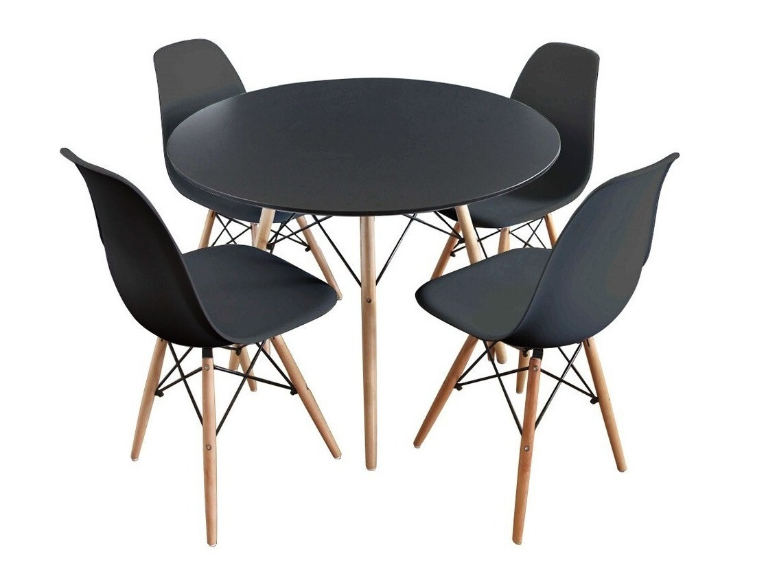 Cтол Comfivo 328 (Чёрный + Светлое дерево)