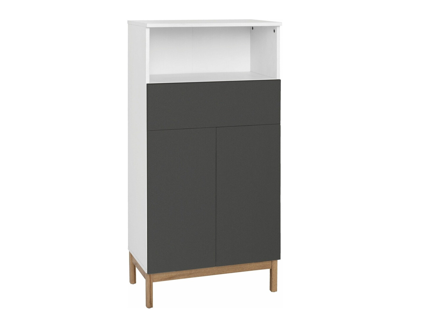 Stāvošs vannas skapītis Tolcami 104 (Balts + Antracīts)