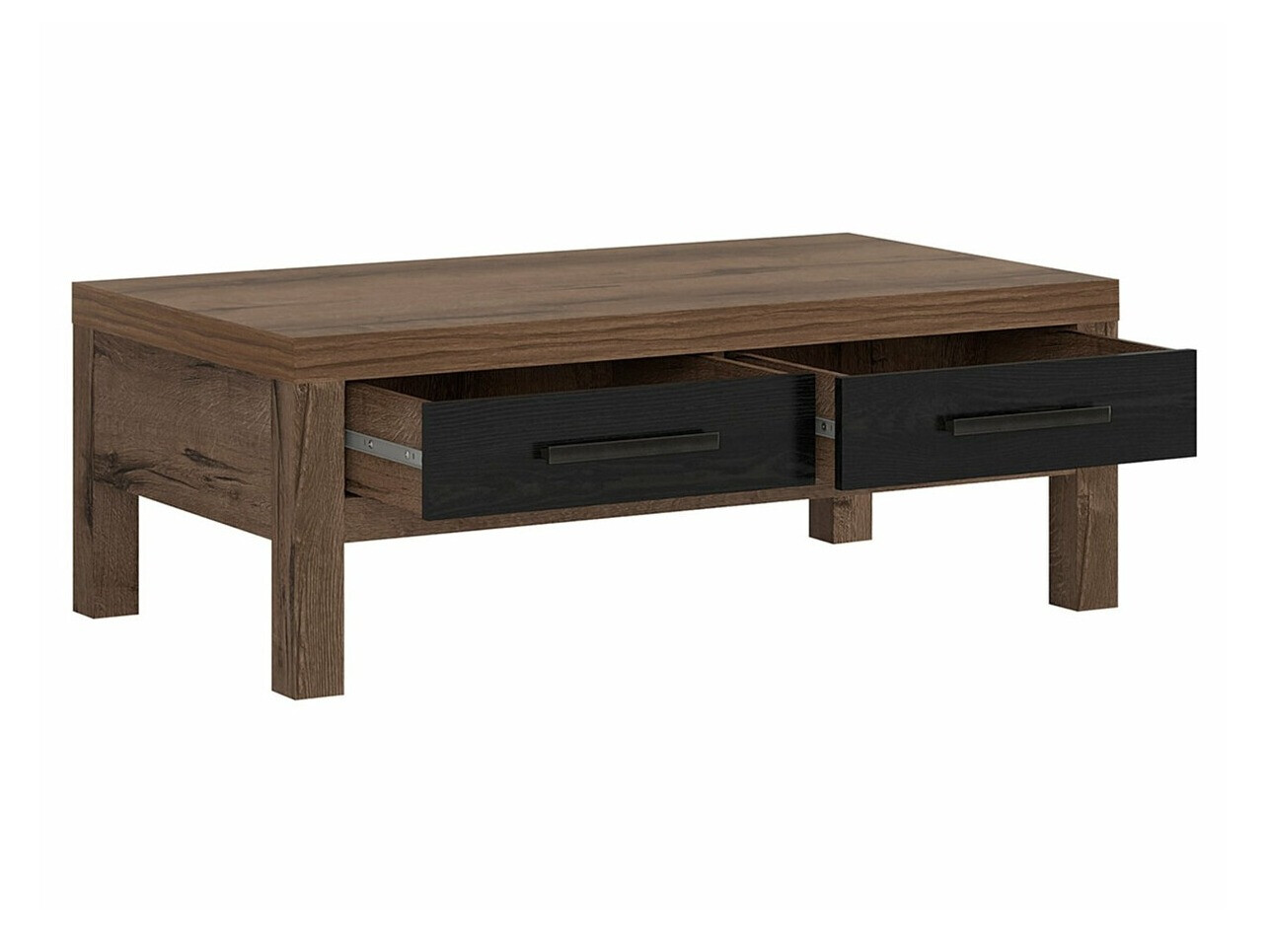 Журнальный столик Dunfelu 107 (Монастырский дуб + Черный дуб)