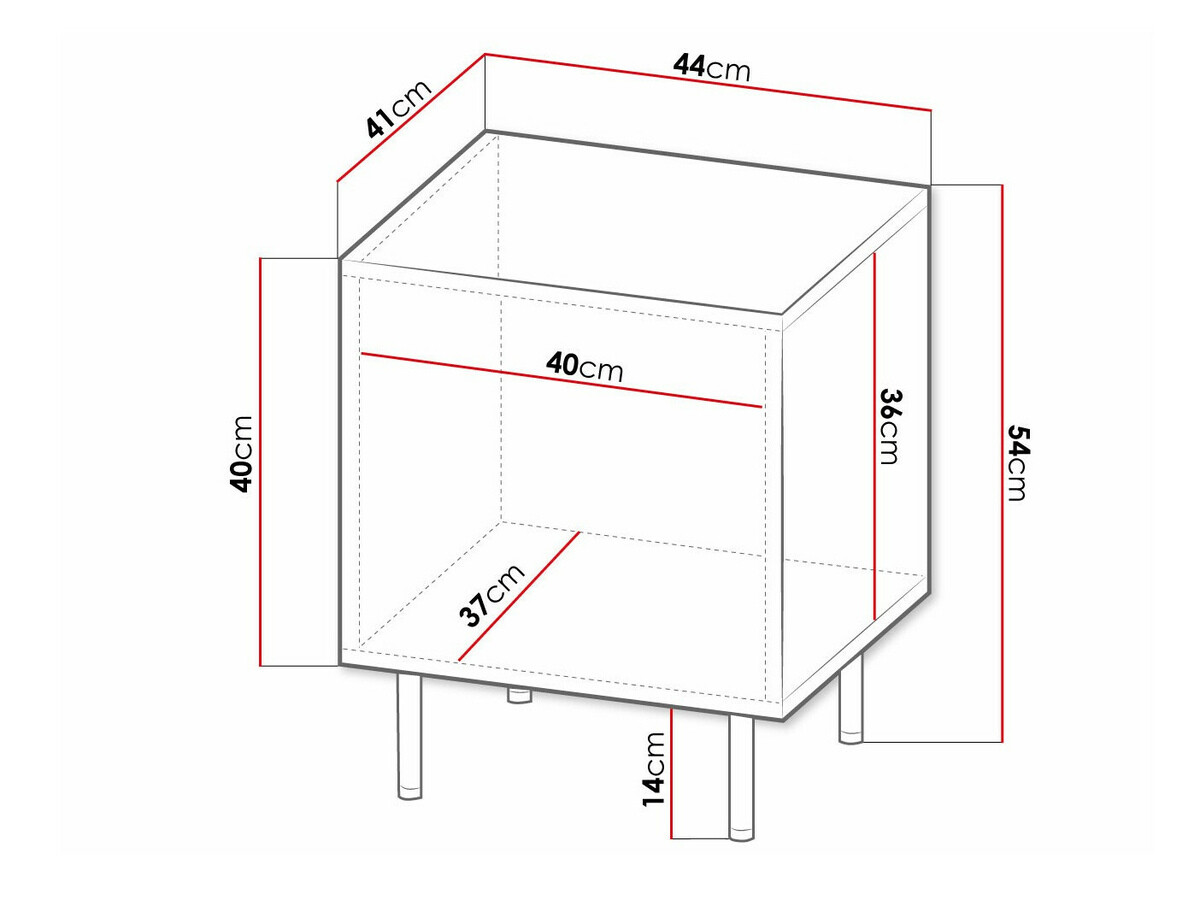 Комплект прикроватных тумбочек Charlotte 172 (Чёрный + Золотой)